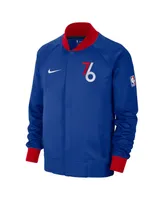 Men's Nike Blue, White Philadelphia 76ers 2022/23 City Edition Showtime Thermaflex Full-Zip Jacket