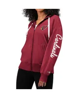 Women's Msx by Michael Strahan Cardinal Arizona Cardinals Emerson Full-Zip Hoodie