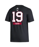 Men's adidas Jonathan Toews Black Chicago Blackhawks Reverse Retro 2.0 Name and Number T-shirt