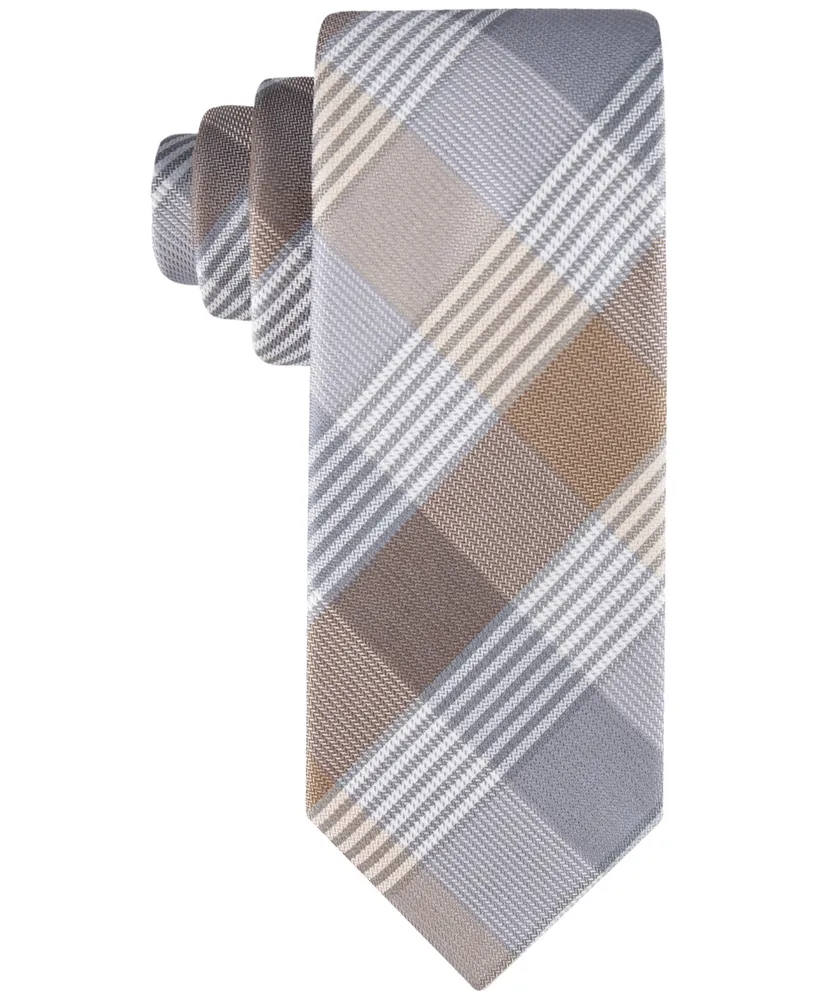 Calvin Klein Men's Bold Block Check Tie