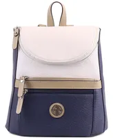 Giani Bernini Tri-Colorblock Zipper Closure Small Backpack, Created for Macy's
