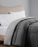 Home Design Lightweight Reversible Down Alternative Microfiber Comforter, Full/Queen, Exclusively at Macy's