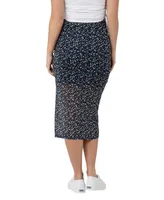 Ripe Maternity Maternity Ditsy Mesh Midi Skirt