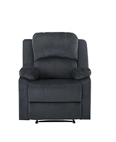 Relax A Lounger 34.75" Steel Dayton Microfiber Manual Recliner