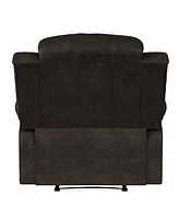 Relax A Lounger 34.75" Steel Dayton Faux Suede Manual Recliner