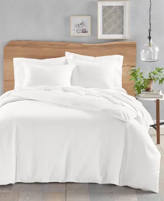Oake Solid Cotton Hemp 2-Pc. Comforter Set, Twin, Created for Macy's