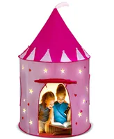 Play22 Foldable Princess Pink Castle Tent Glowing in The Dark