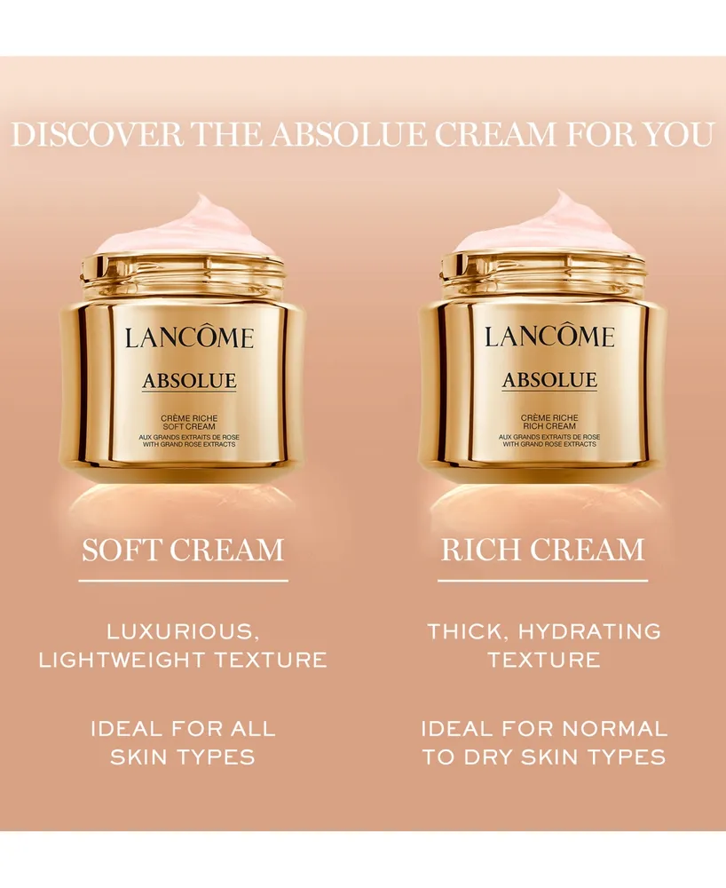 Lancome Absolue Revitalizing & Brightening Rich Cream With Grand Rose Extracts, 2 oz.