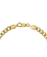 Effy Men's Onyx Plate Link Bracelet in 14k Gold-Plated Sterling Silver