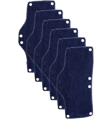 Terry Topper Snap-On Hard Hat Sweatband, Blue, 6 pieces