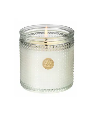 Aromatique White Amaryllis and Rosemary Textured Glass Candle