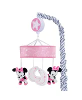 Lambs & Ivy Disney Baby Minnie Mouse Pink/Gray Musical Crib Mobile by