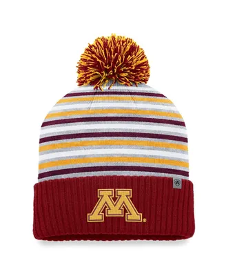 Men's Top of the World Maroon Minnesota Golden Gophers Dash Cuffed Knit Hat with Pom