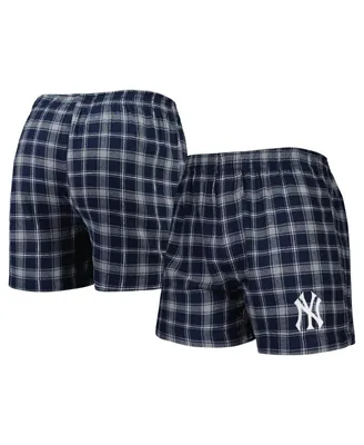Men's Concepts Sport Navy and Gray New York Yankees Ledger Flannel Boxers