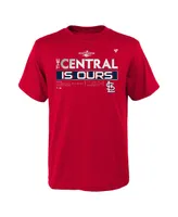 Big Boys Fanatics Red St. Louis Cardinals 2022 Nl Central Division Champions Locker Room T-shirt