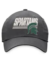 Men's Top of the World Charcoal Michigan State Spartans Slice Adjustable Hat