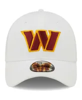 Men's New Era White Washington Commanders Iced Ii 39Thirty Flex Hat