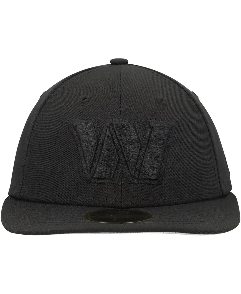 Men's New Era Washington Commanders Black On Ii Low Profile 59Fifty Fitted Hat