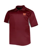 Men's Burgundy Washington Commanders Big and Tall Team Color Polo Shirt