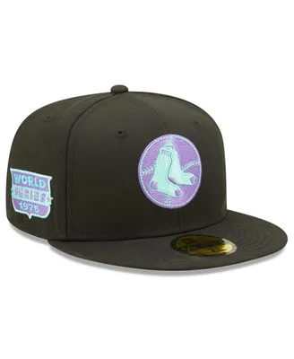 Men's New Era Black Boston Red Sox Alternate Logo Light 59Fifty Fitted Hat