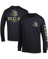 Men's Champion Black Ucf Knights Team Stack Long Sleeve T-shirt