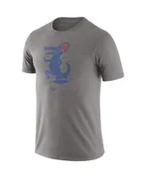 Men's Nike Heathered Gray Florida Gators Old-School Logo Tri-Blend T-shirt