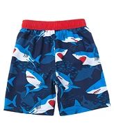 Rokka&Rolla Toddler Boys Swim Trunks with Mesh Liner Upf 50+