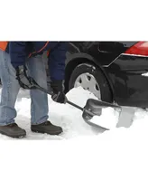 Suncast Automotive Snow Shovel with Telescoping Handle, Grey, 11in