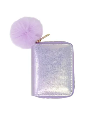 Purple Shiny Wallet for Kids