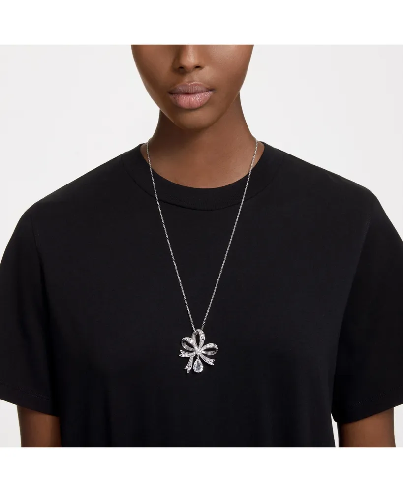 Swarovski Crystal Bow Large Volta Pendant Necklace