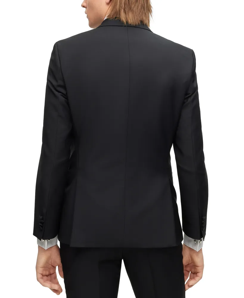 Boss by Hugo Boss Men's Slim-Fit Tuxedo Wool Mohair Suit, 2 Piece Suit
