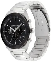 Calvin Klein Men's Silver-Tone Stainless Steel Bracelet Watch 44.5mm