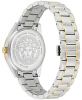 Versace Men's Swiss V-Code Two Tone Bracelet Watch 42mm