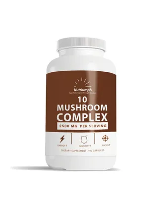 Nutriumph Mushroom Complex - Focus & Energy Supplement - 10 Mushroom Master Blend