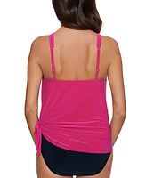 Magicsuit Women's Winnie Scoop-Neck Asymmetric-Hem Tankini Top