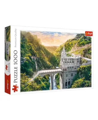 Trefl Red 1000 Piece Puzzle- Las Lajas Sanctuary, Colombia