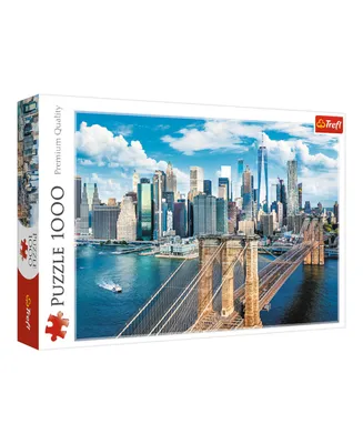 Trefl Red 1000 Piece Puzzle- Brooklyn Bridge, New York, Usa