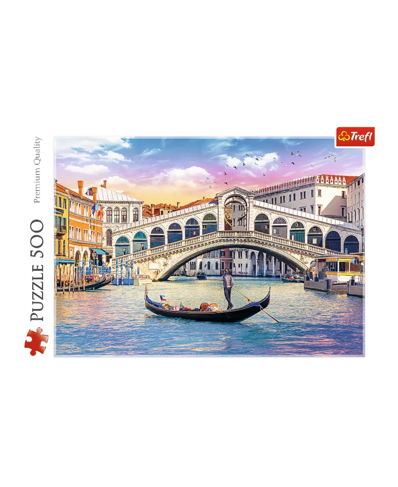 Trefl Red 500 Piece Puzzle - Rialto Bridge, Venice