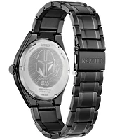 Citizen Eco-Drive Men's Star Wars Mandalorian Black Stainless Steel Bracelet Watch 42mm