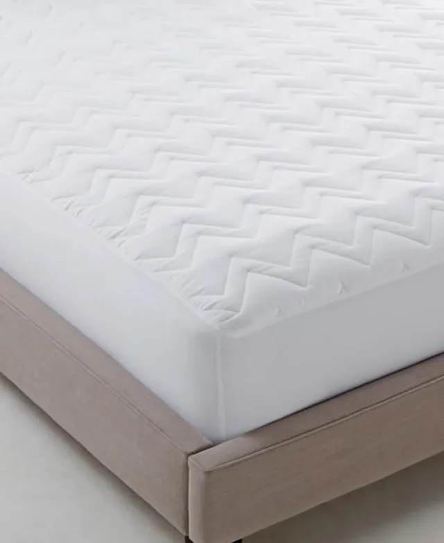 Charter Club Continuous Protection Waterproof Mattress Pad, Twin, Created for Macy's - White