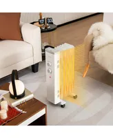 Costway 1500W Oil Filled Space Heater Electric Oil Radiant Heater