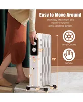Costway 1500W Oil Filled Heater Portable Radiator Space Heater