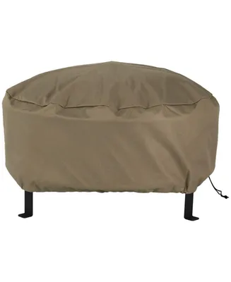 Sunnydaze Decor in Heavy-Duty Polyester Round Outdoor Fire Pit Cover