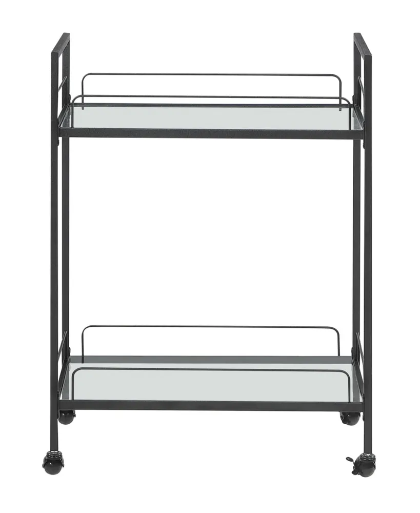Coaster Home Furnishings Serving Cart with Glass Shelves