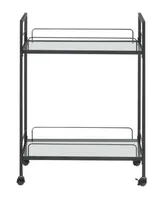 Coaster Home Furnishings Serving Cart with Glass Shelves