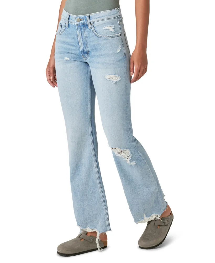 Women's Signature Organic Denim Boyfriend Jeans, Low-Rise Straight