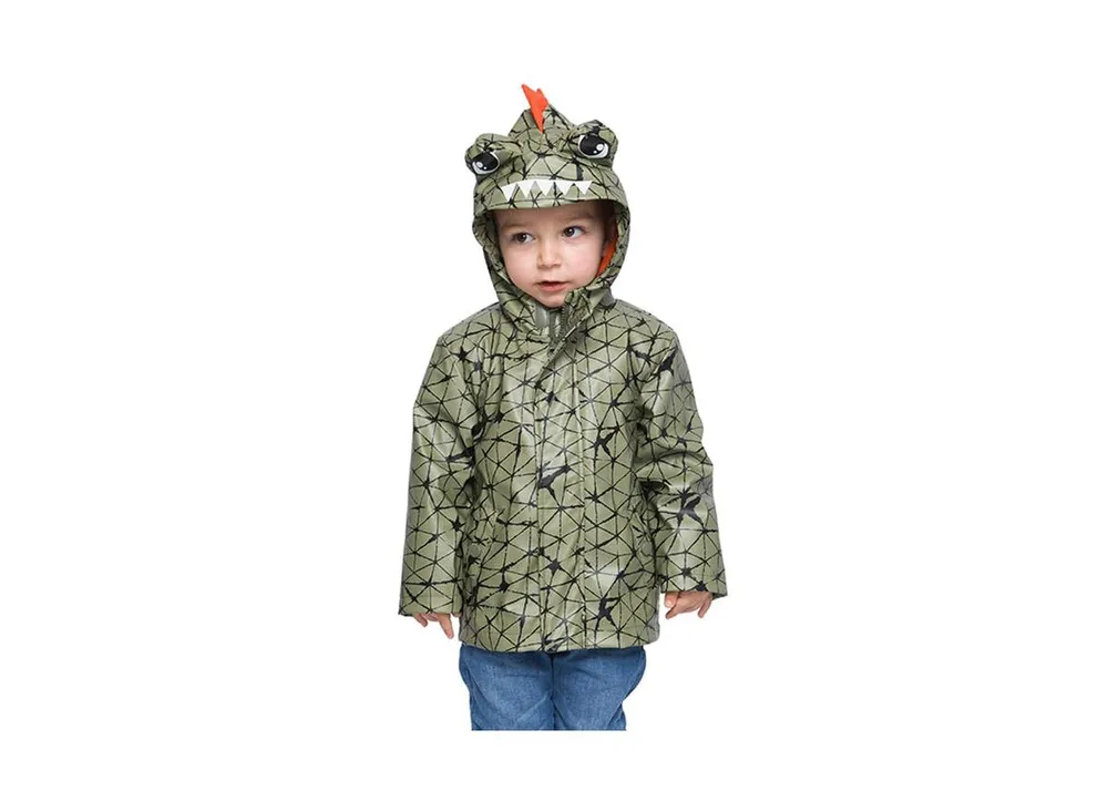 Toddler Boys' Rain Coat Dinosaur Jacket