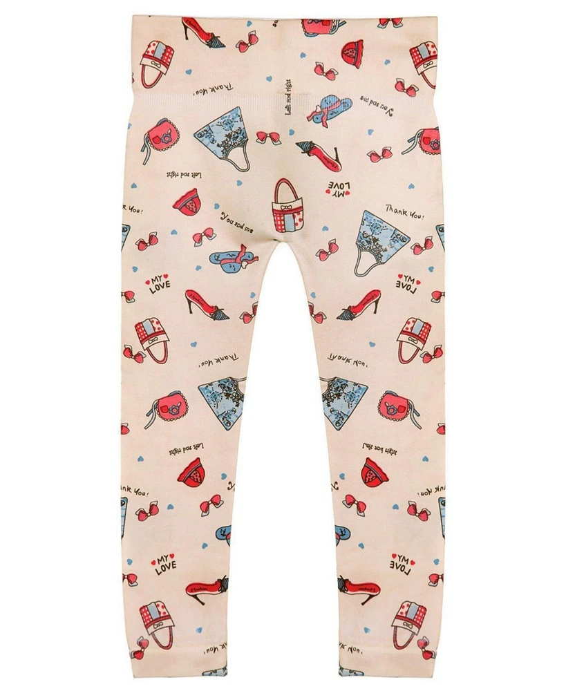 MeMoi Girls Shopaholic Fashion Leggings