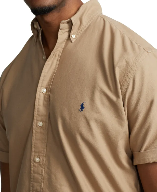 Polo Ralph Lauren Men's Big & Tall Garment-Dyed Oxford Shirt