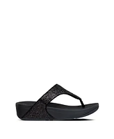 FitFlop Women's Lulu Glitter Toe-Thongs Sandal